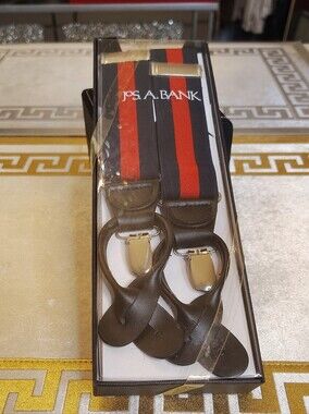 Jos. A. Bank Blue and Red Striped Men's Suspenders